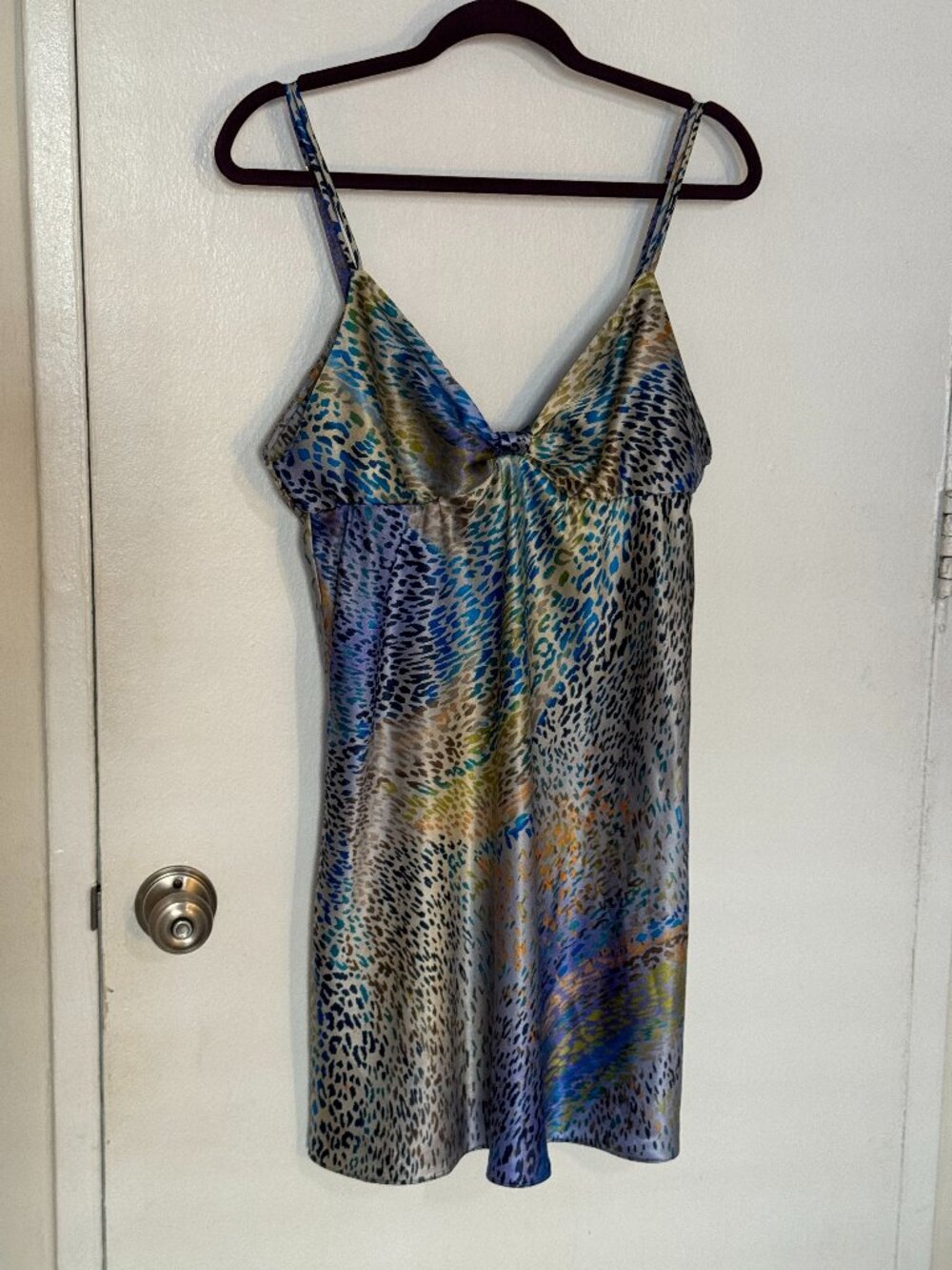 Sexy animal print chemise slip with multi colors